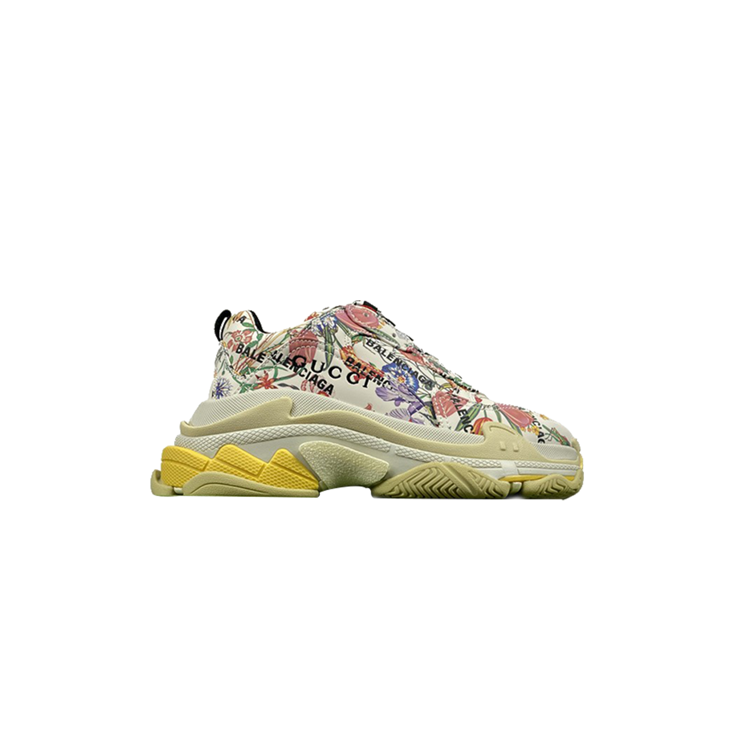 Ba*len*cia*ga x g*u*i triple s sneaker the hacker project floral 677195ul1108461